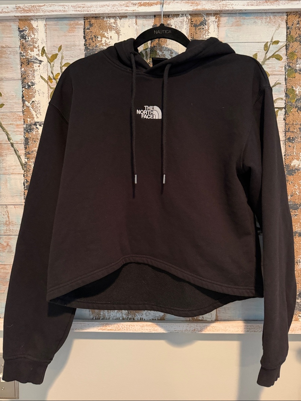 The North Face Black Cropped Hoodie Sweatshirt